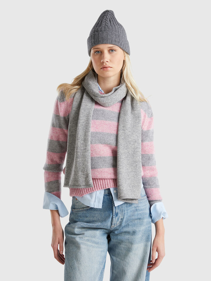KNITTED SCARF Mujer image number 3